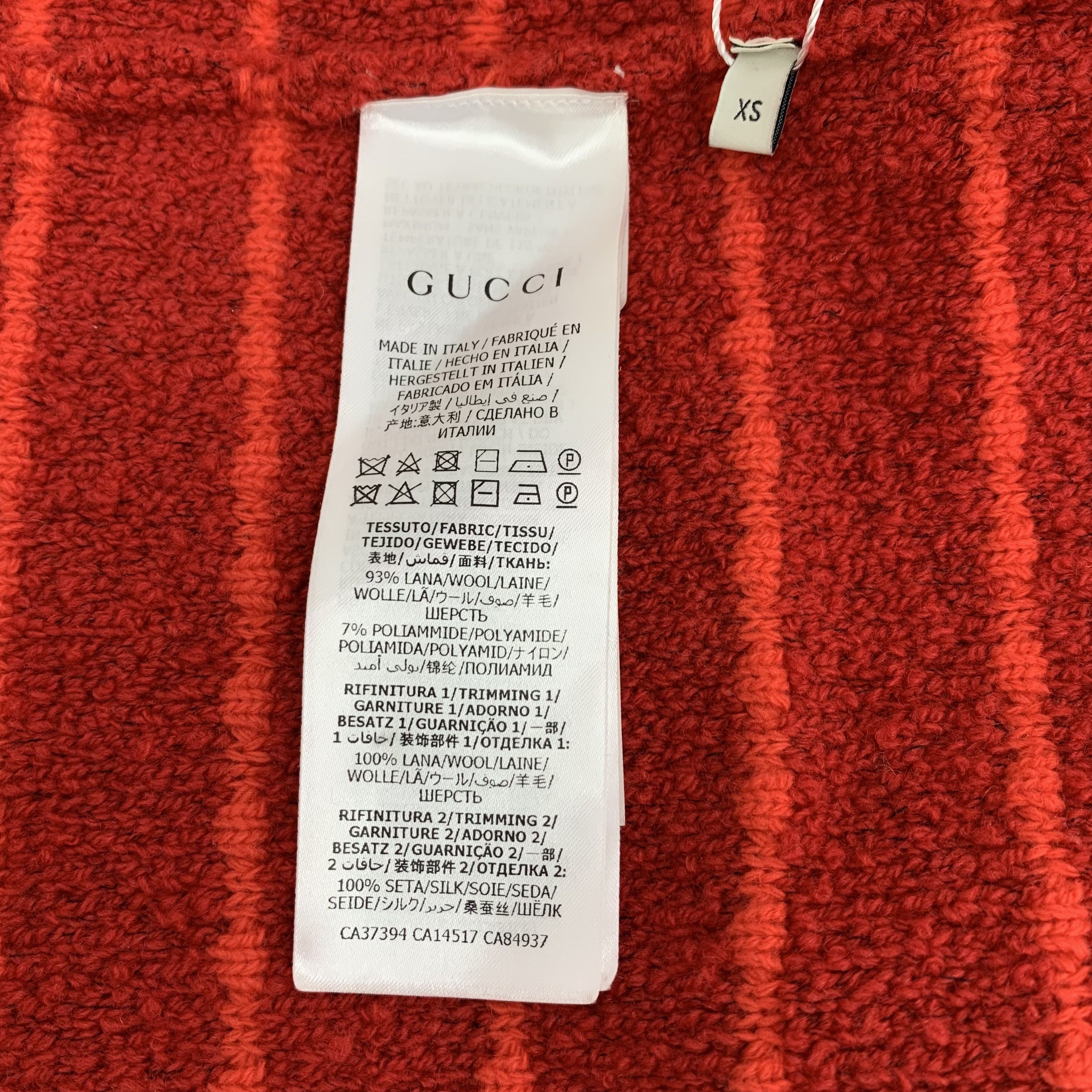 Gucci Gucci Red Bow Wool Knit Cardigan with Belt (XS) Size XS / US 0-2 / IT 36-38 - 4 Thumbnail