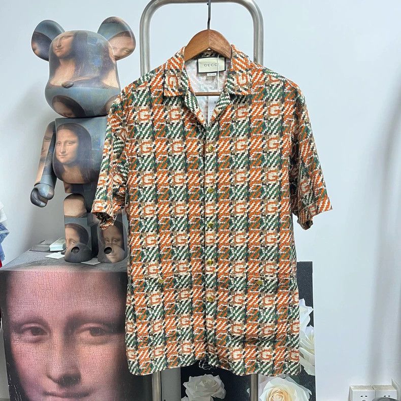 Gucci Gucci Short Sleeve Shirt with Multi Print - dmc Size US L / EU 52-54 / 3 - 1 Thumbnail