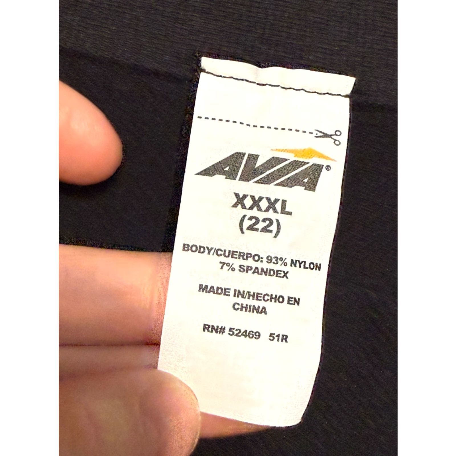 Avia AVIA Pants Womens Size 22 Black Leggings Athletic Wear Pull On Stretch High Rise Size 40" / US 18 - 5 Thumbnail