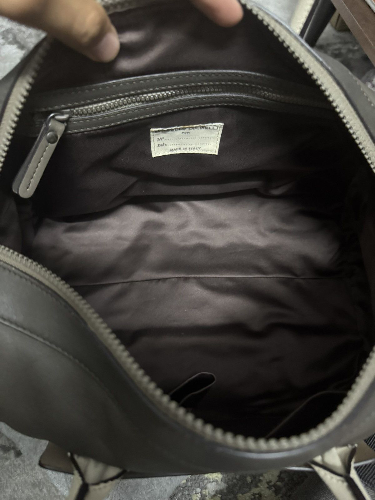 Brunello Cucinelli BRUNELLO CUCINELLI FULL LEATHER BOWLER BAG Size ONE SIZE - 9 Thumbnail