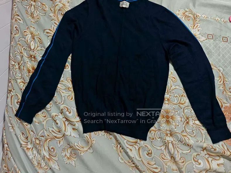 Hermes Hermes Men's knitted sweater, deep blue, made of 80% cashm Size US S / EU 44-46 / 1 - 1 Thumbnail