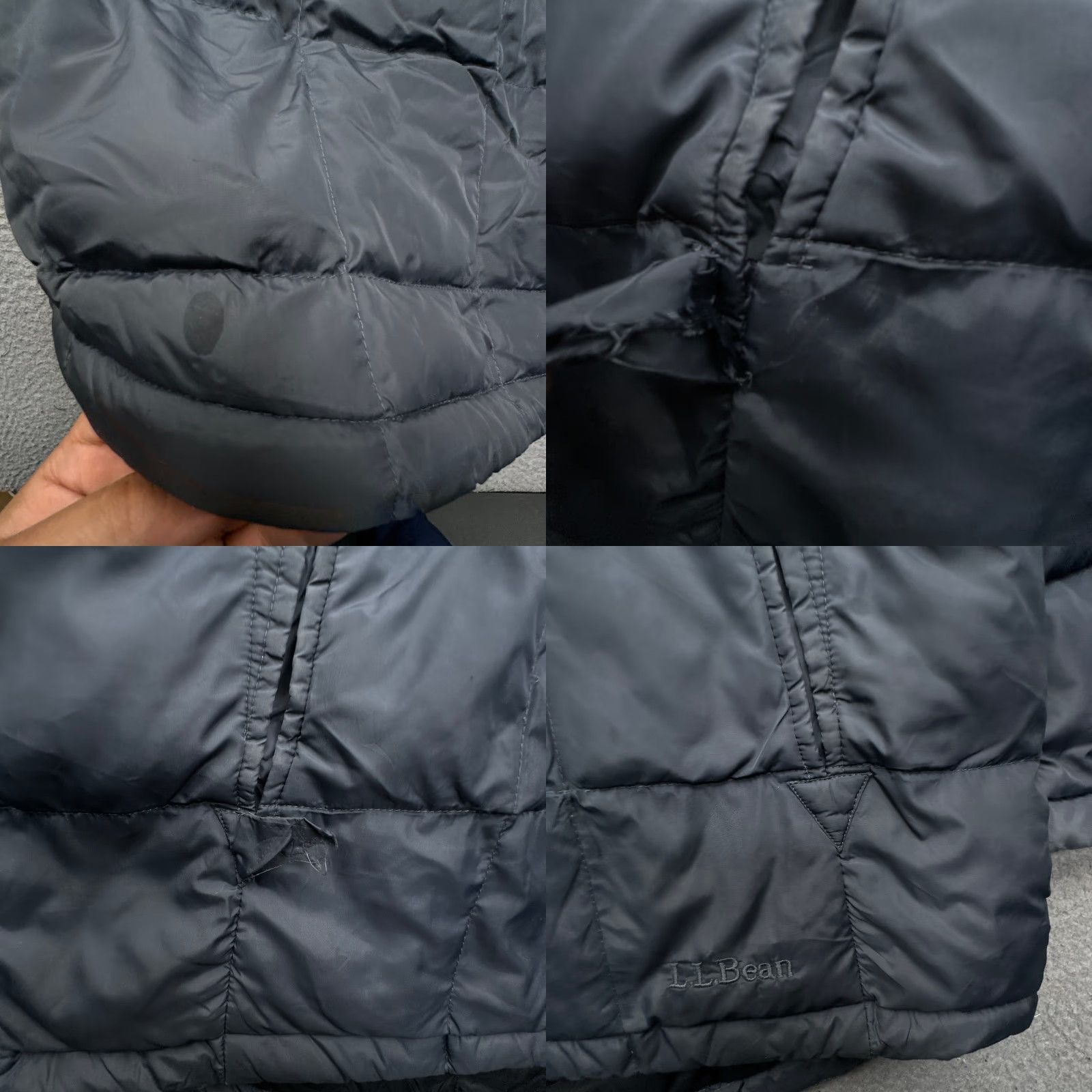 Vintage LL Bean Parka Downtek Goose Down Coat Jacket Womens Medium Navy Hooded Parka Jacket Long Down Coat Mens Womens? Size M / US 6-8 / IT 42-44 - 8 Thumbnail