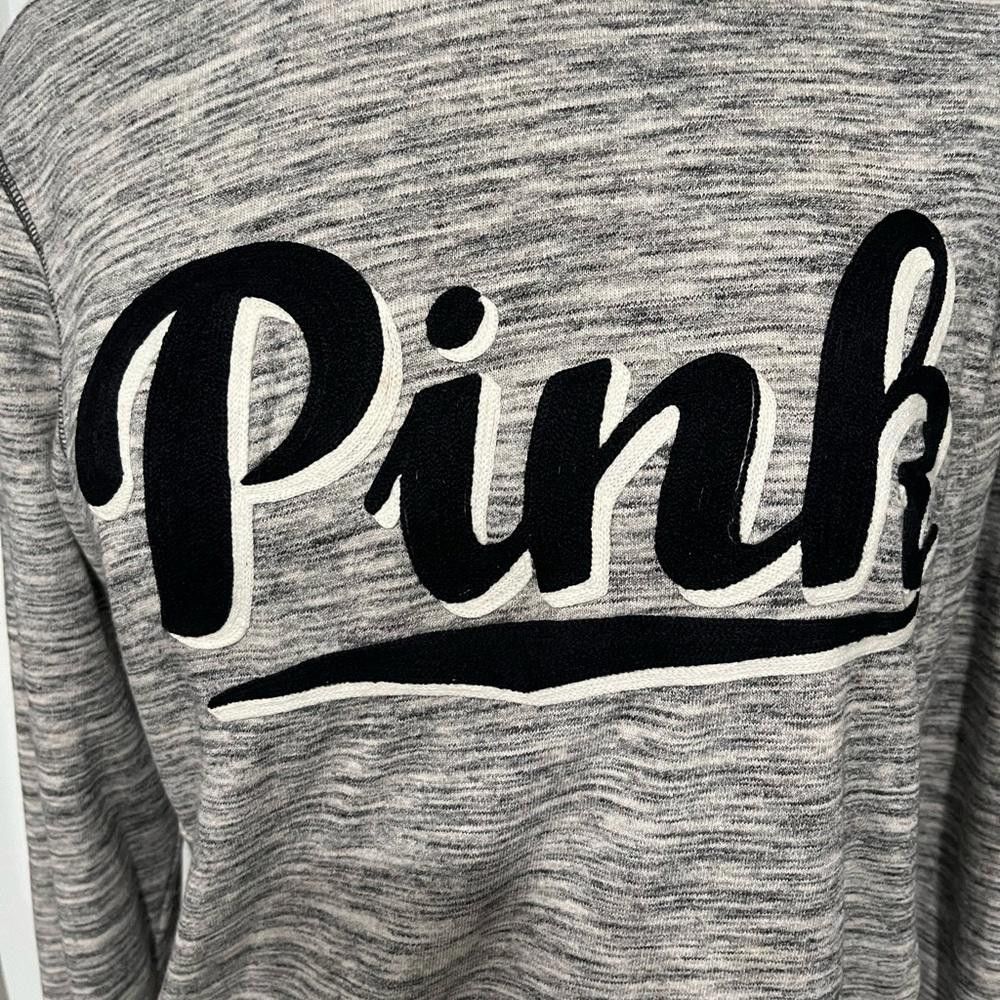 Designer Victoria's Secret PINK Fleece Crew Sweatshirt Logo Size S / US 4 / IT 40 - 2 Thumbnail