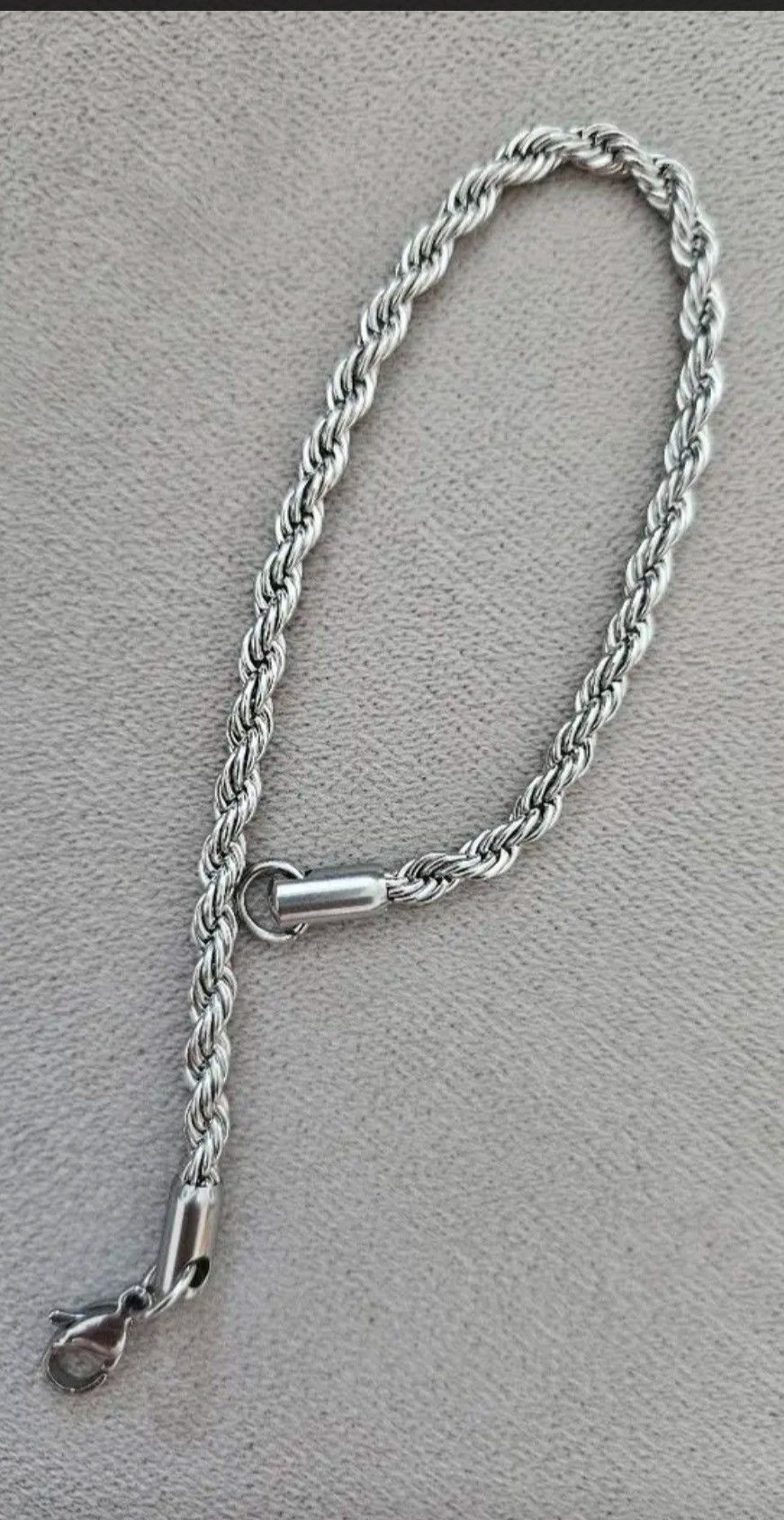 Vintage Stainless steel silver bracelet Size ONE SIZE - 1 Thumbnail