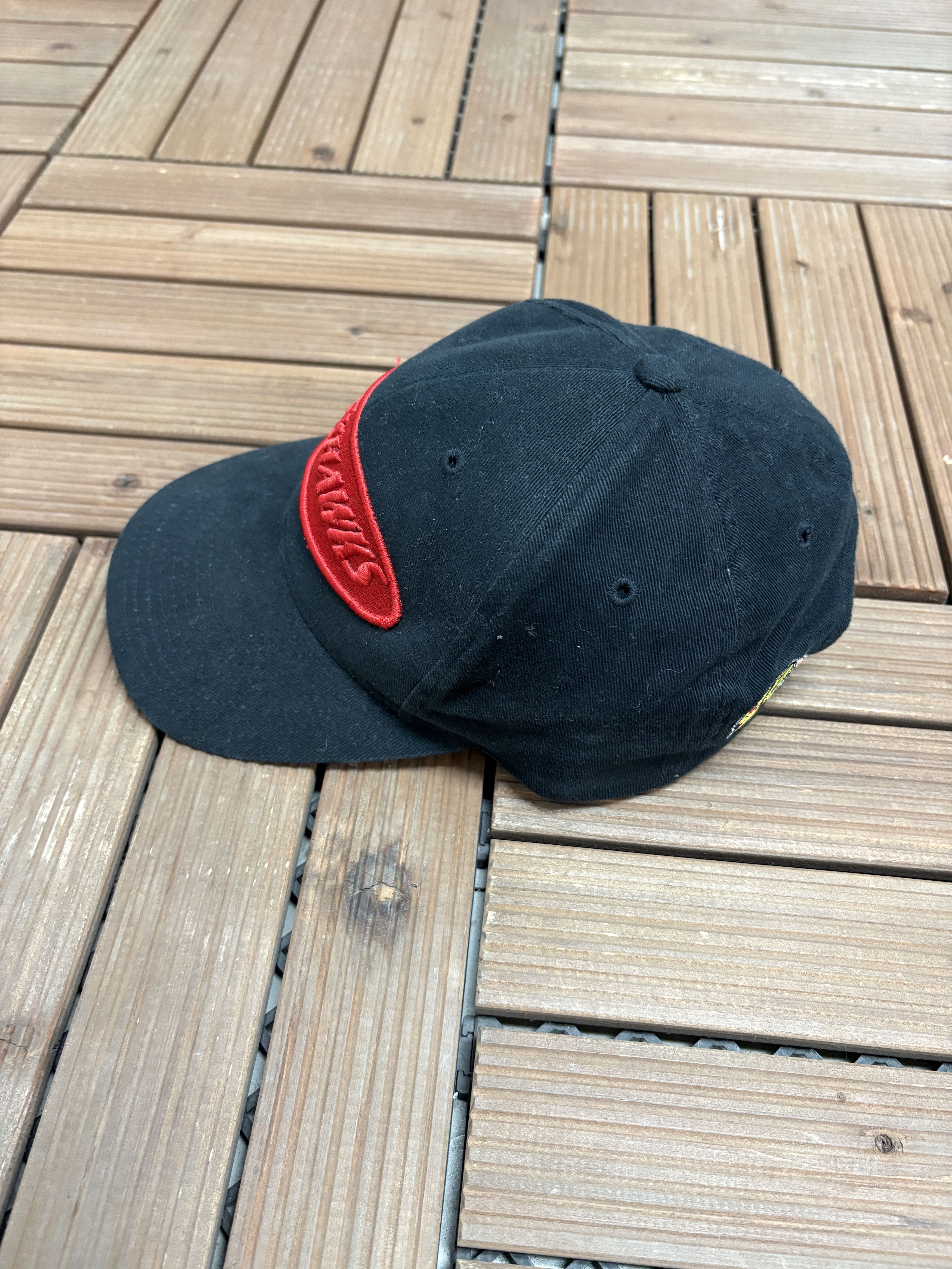 Vintage Chicago Blackhawks Vintage Snap Back Hat Cap Size ONE SIZE - 4 Thumbnail