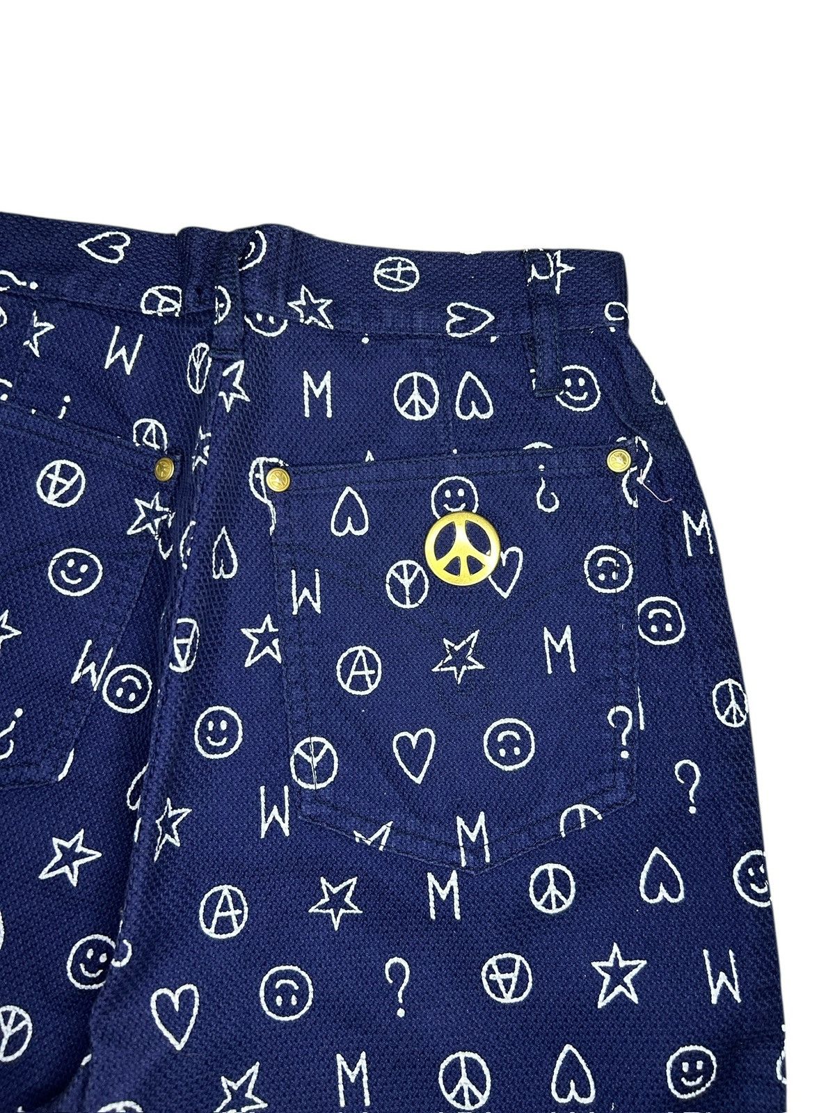 Moschino 90s Monogram Trousers Size 27" / US 4 / IT 40 - 9 Thumbnail