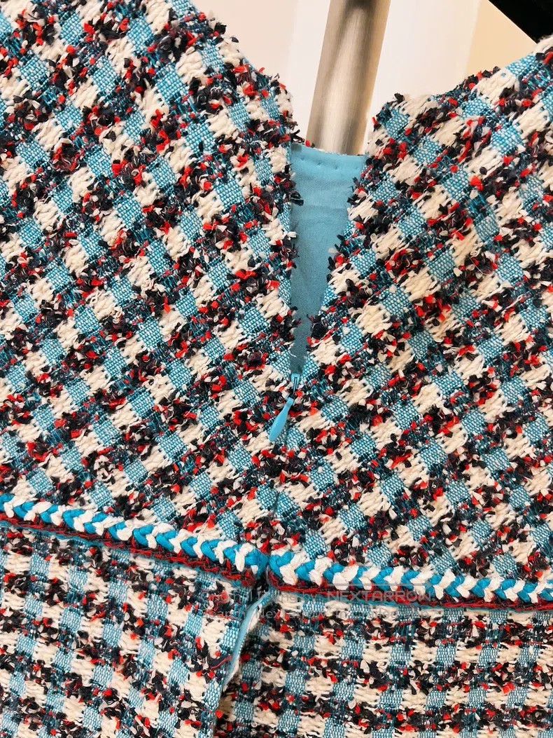 Chanel Chanel Cuban series red, white and blue tweed dress Size XXS / US 00 / IT 34 - 7 Thumbnail