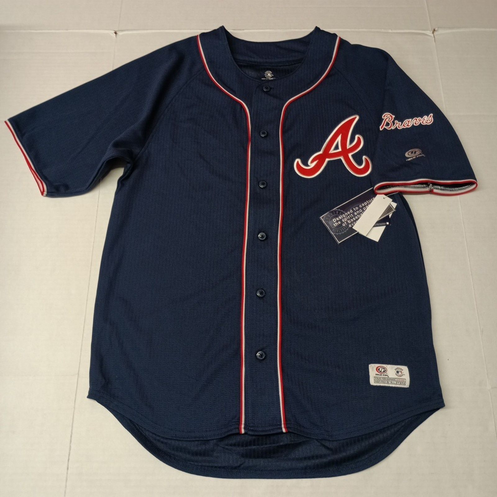 Other Atlanta Braves Jersey Adult M Medium Blue Red MLB Baseball Size US M / EU 48-50 / 2 - 1 Thumbnail