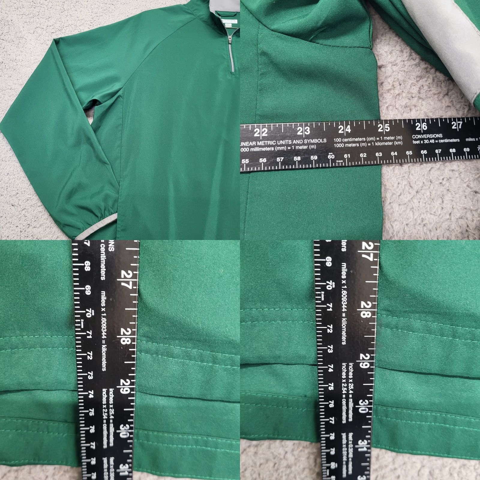 Augusta Sportswear Augusta Sportswear Pullover Mens L Long Sleeve Quarter Zip Green Windbreaker Shirt Athletic Sportswear Mens Size US L / EU 52-54 / 3 - 8 Thumbnail