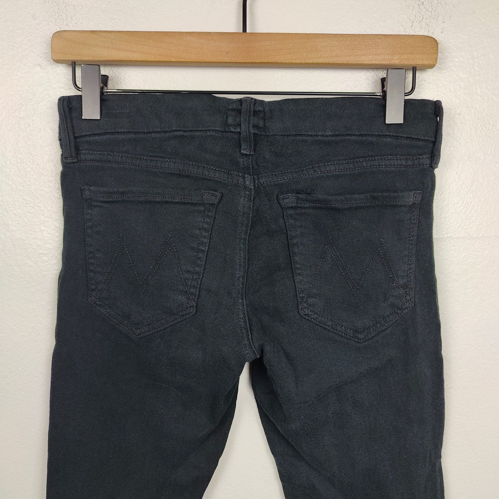 MOTHER Mother The Looker Jeans Womens 27 Dear Villain Black Wash Size 27" / US 4 / IT 40 - 4 Thumbnail