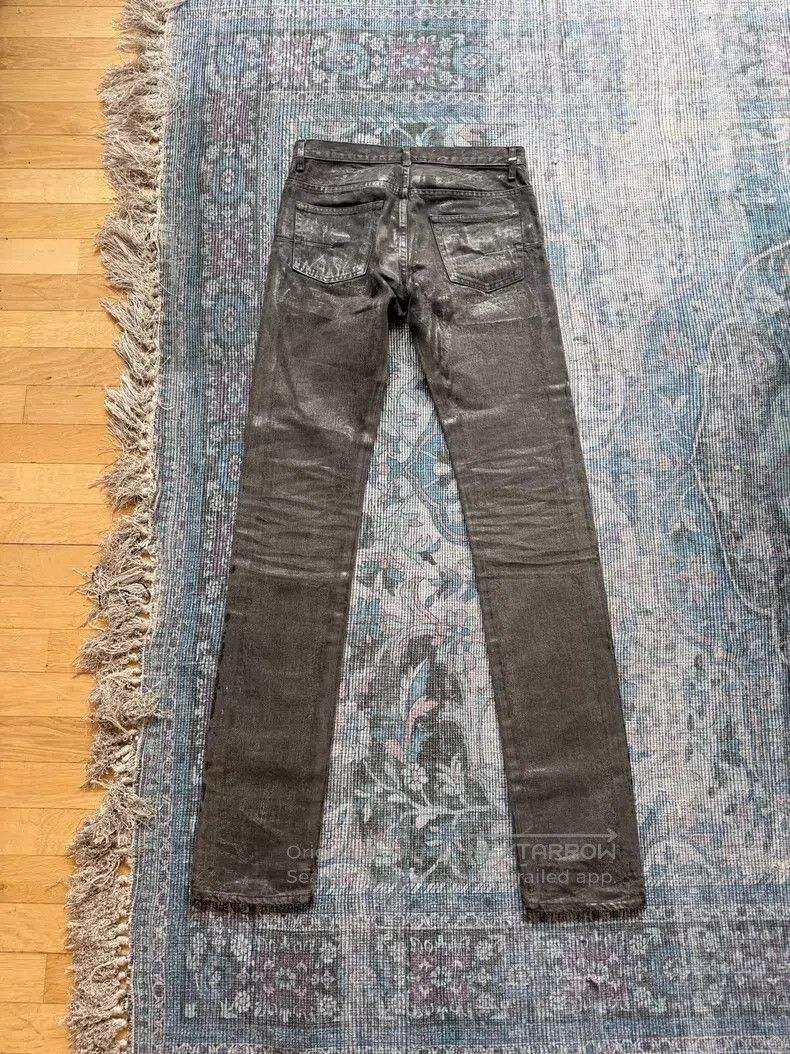 Dior Dior Black Leatherette Jeans Size US 29 - 2 Thumbnail