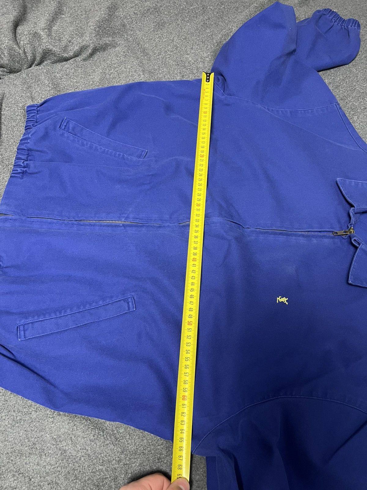 Yves Saint Laurent Vintage YSL Yves Saint Laurent Pour Homme Men's Blue Jacket Size US XL / EU 56 / 4 - 16 Thumbnail