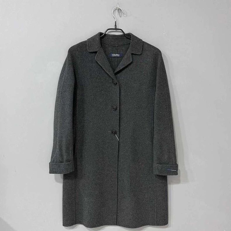 Max Mara MaxMara Dark Gray Wool Coat -dmc Size US M / EU 48-50 / 2 - 1 Thumbnail