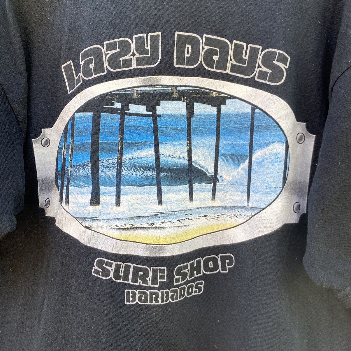Vintage Vintage Faded Y2K Lazy Days Surf Shop ERD GRUNGE THRASHED T Size US L / EU 52-54 / 3 - 3 Thumbnail