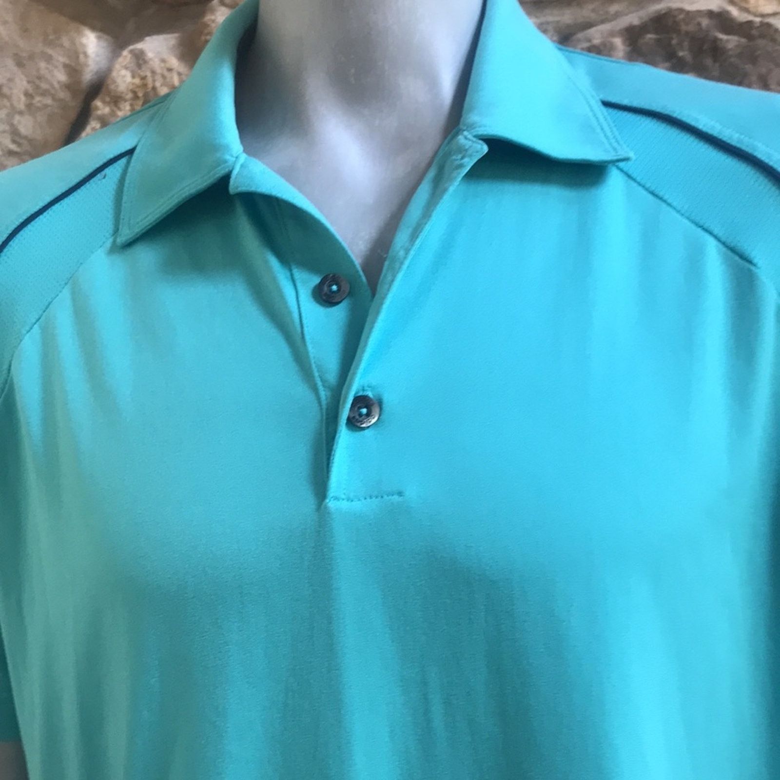 Adidas adidas Green Golf Short Sleeve Polo Shirt Men's M Size US M / EU 48-50 / 2 - 2 Thumbnail