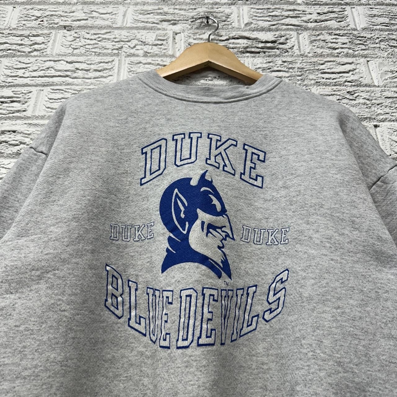 NCAA × Vintage Vintage Duke Blue Devils Sweatshirt Grey XL Size US XL / EU 56 / 4 - 1 Thumbnail