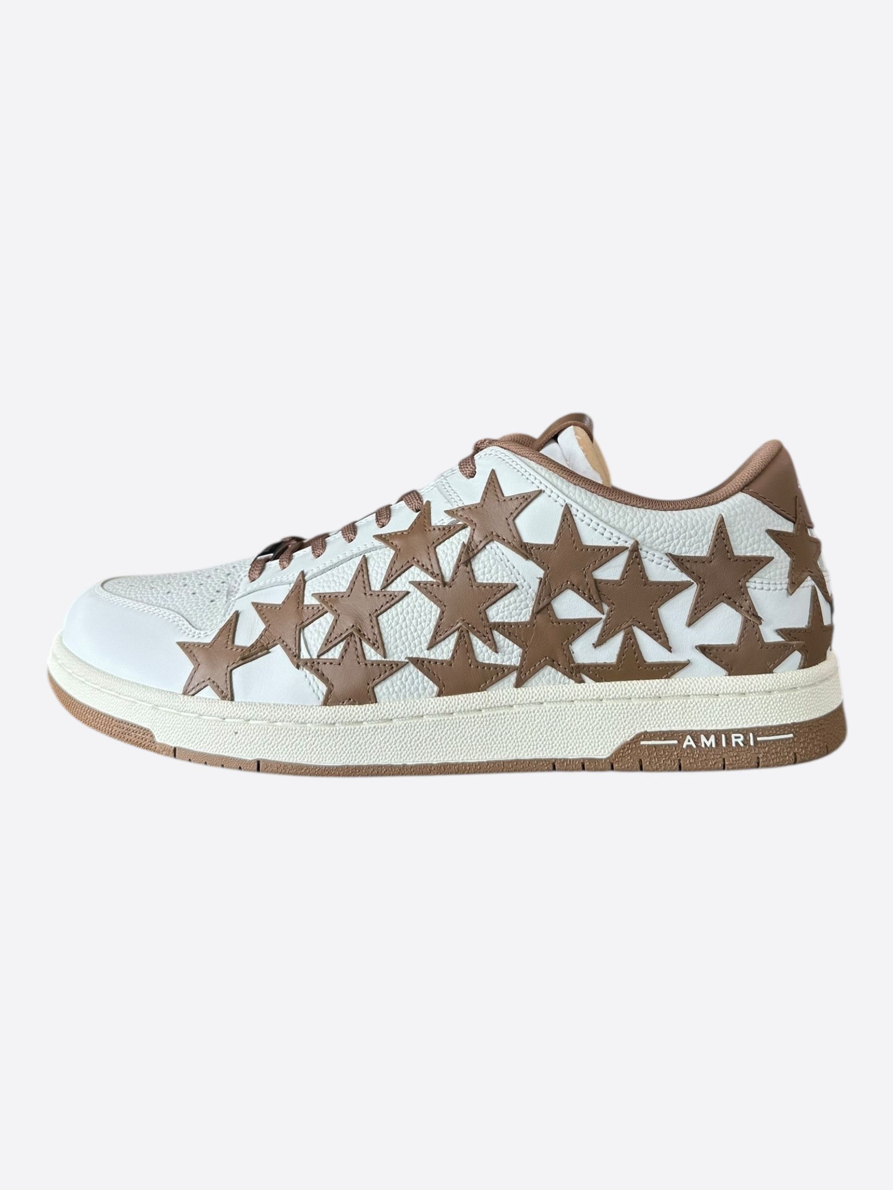 Amiri Amiri White & Brown Stars Low Top Sneakers Size US 13 / EU 46 - 3 Thumbnail