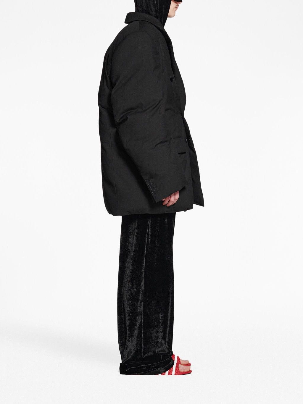 Balenciaga o1srvl11e1124 Padded Jacket in Black Size US L / EU 52-54 / 3 - 4 Thumbnail