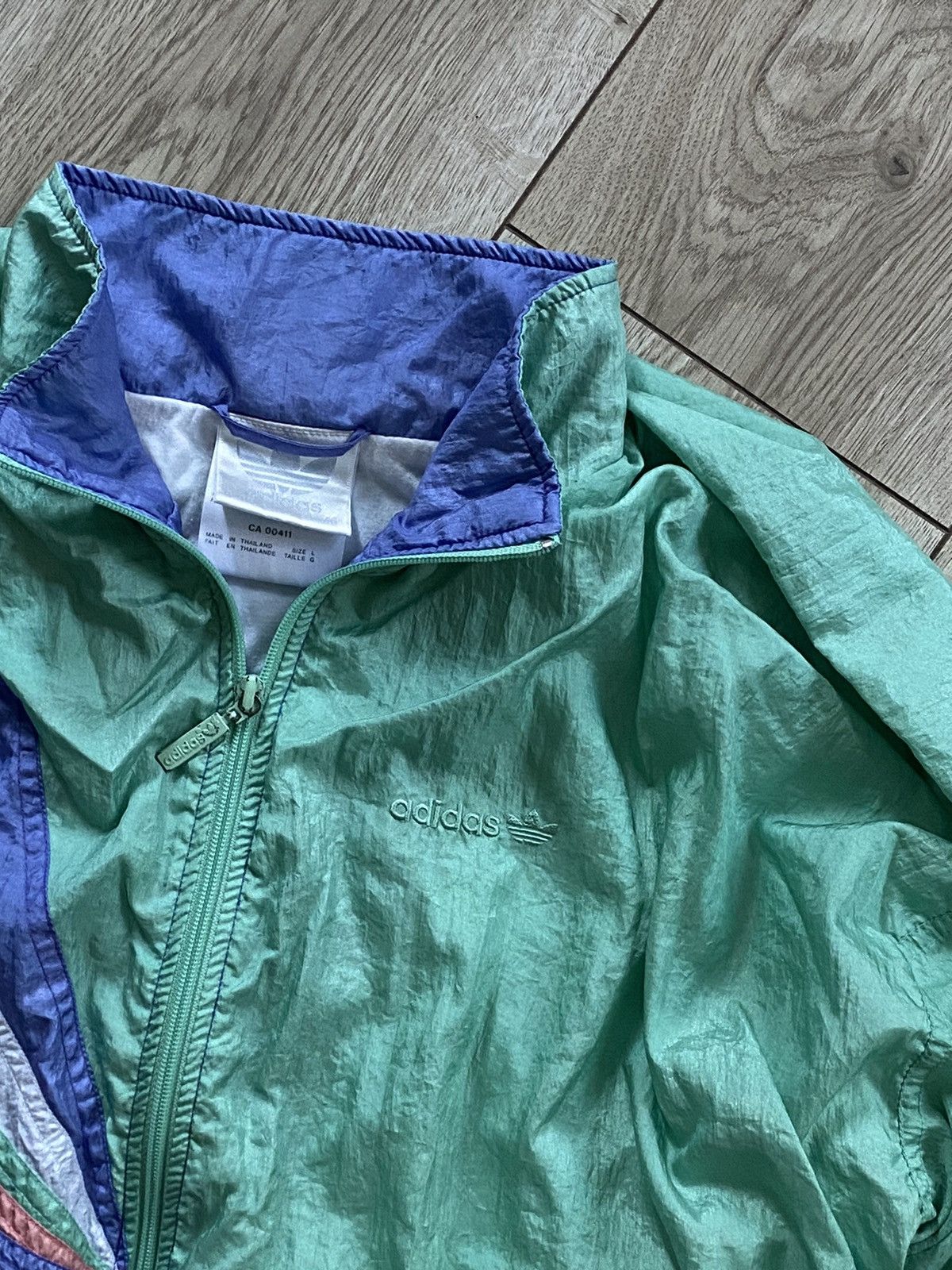 Adidas × Vintage Vintage Adidas Track Jacket 90s Style Made in Thailand Size US L / EU 52-54 / 3 - 4 Thumbnail