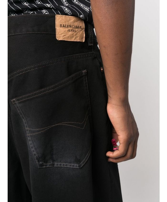 Balenciaga o1mt1gz1224 Dup / Large Baggy Jeans in Black Size US 30 / EU 46 - 4 Thumbnail
