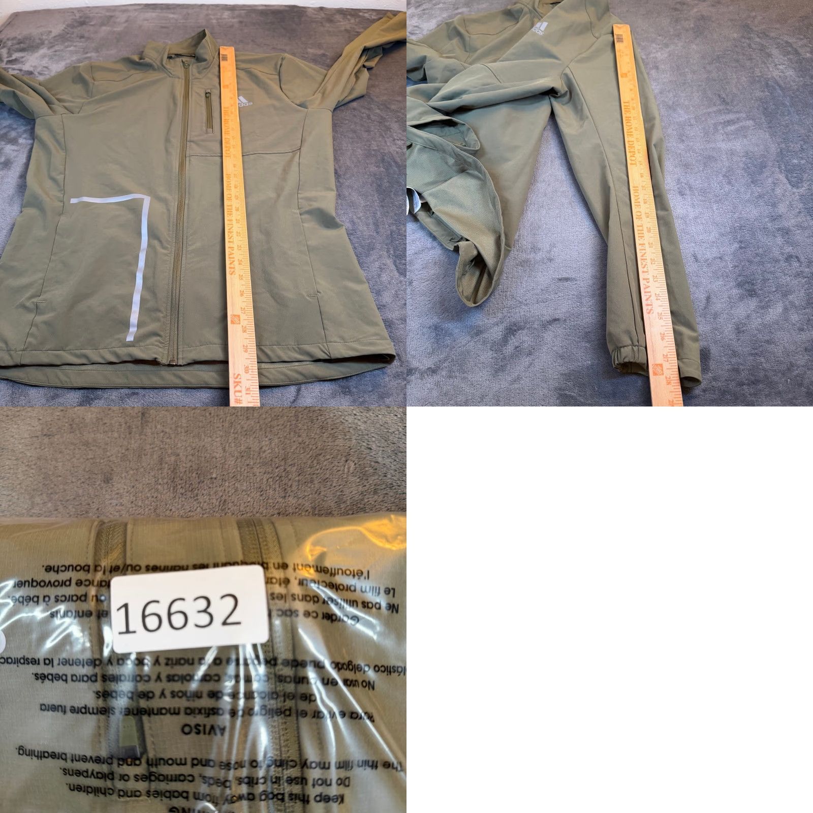 Adidas Adidas Jacket Windbreaker Lightweight Olive Green Primegreen Mens Large Size US L / EU 52-54 / 3 - 8 Thumbnail