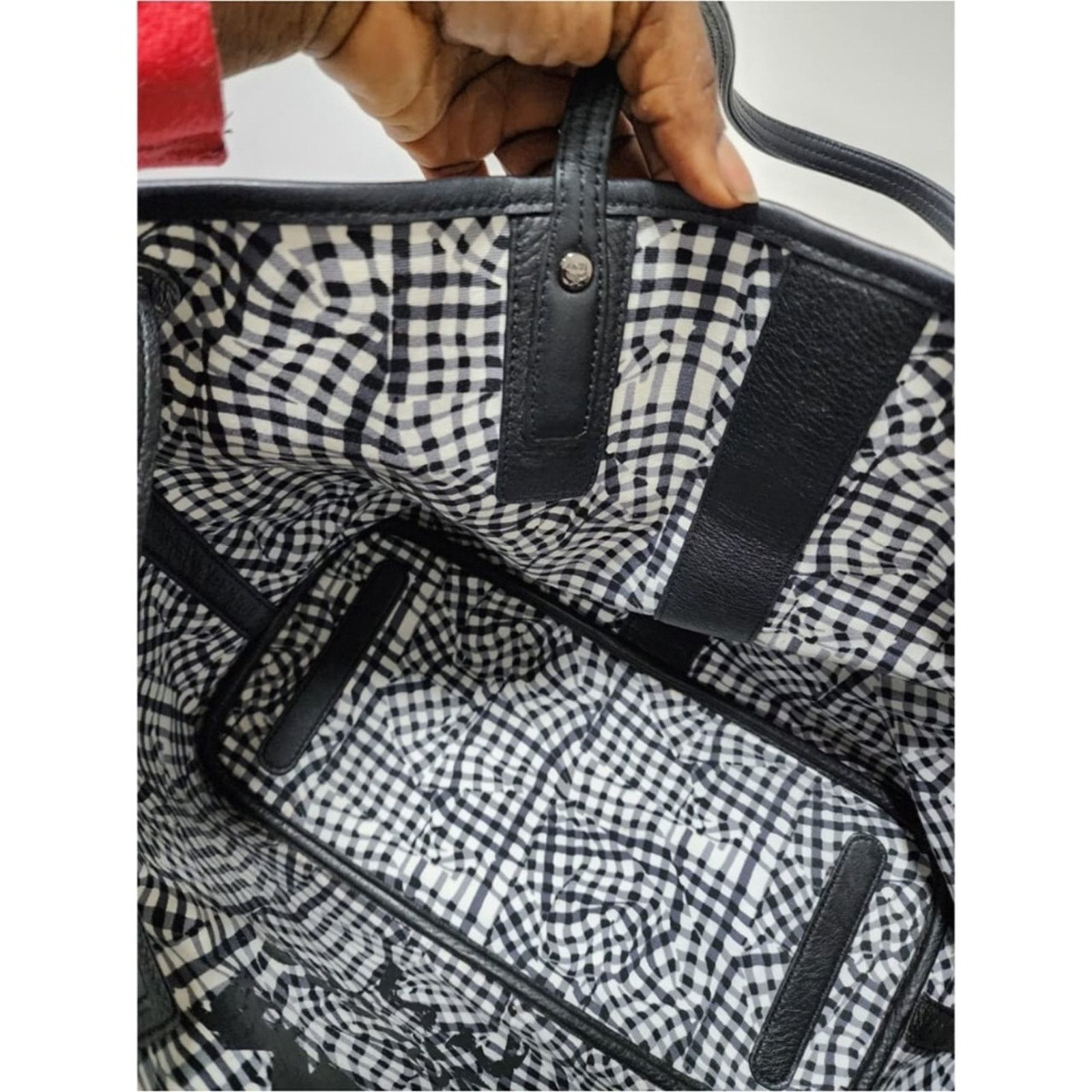 MCM MCM Visetos Medium Liz Reversible Shopper Tote/Pochete Black Size ONE SIZE - 11 Thumbnail