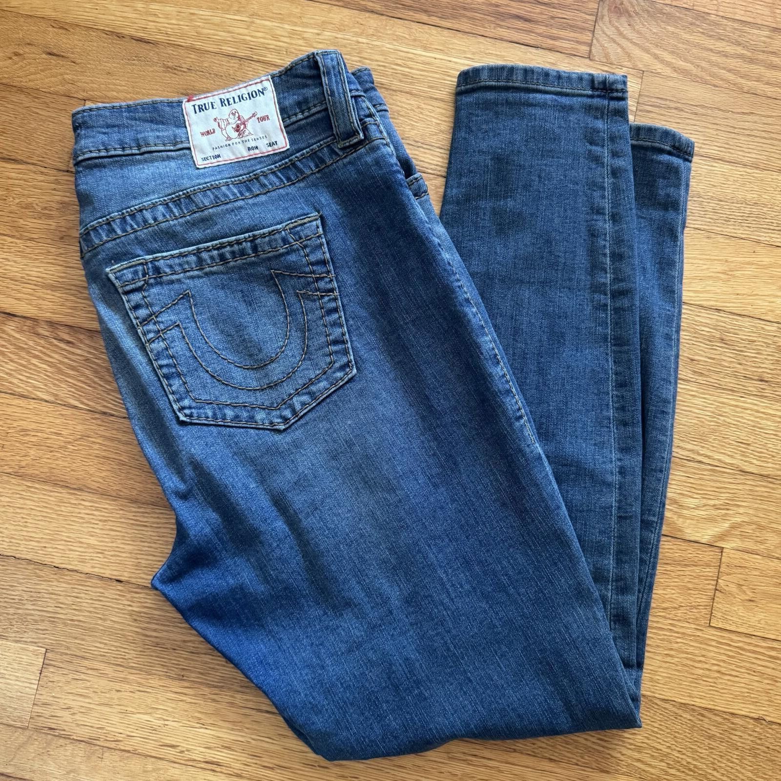 True Religion True Religion Jennie Curvy Mid Rise Skinny Jeans Size 31 Size 31" - 1 Thumbnail