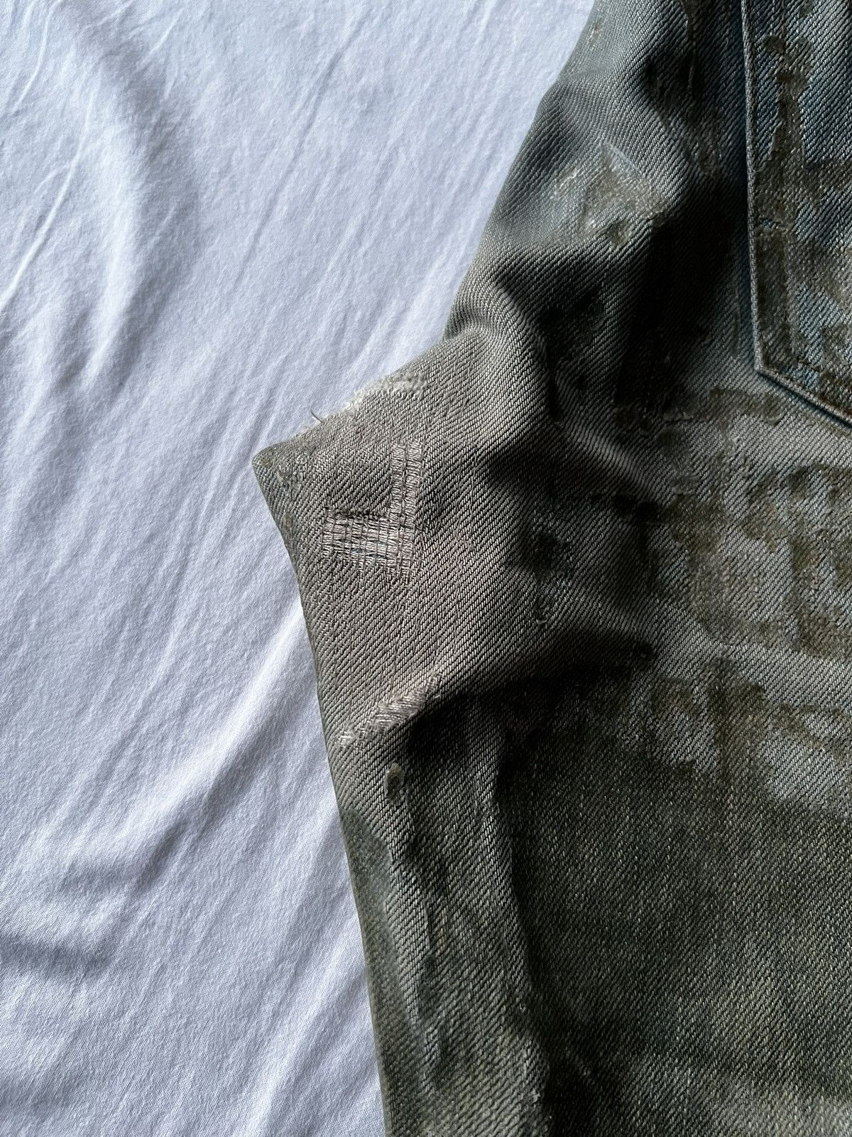 Dior Dior SS04 Waxed Bleu Claire Denim Size US 29 - 8 Thumbnail