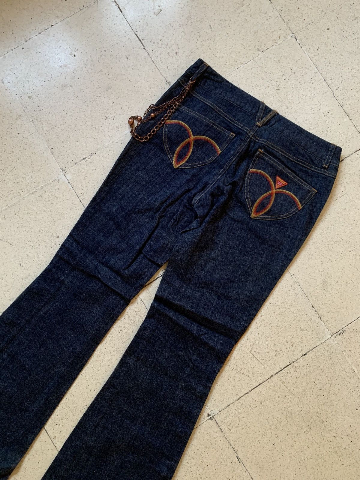 Fiorucci Fiorucci safety jeans flared punk style pant Size 29" - 5 Thumbnail