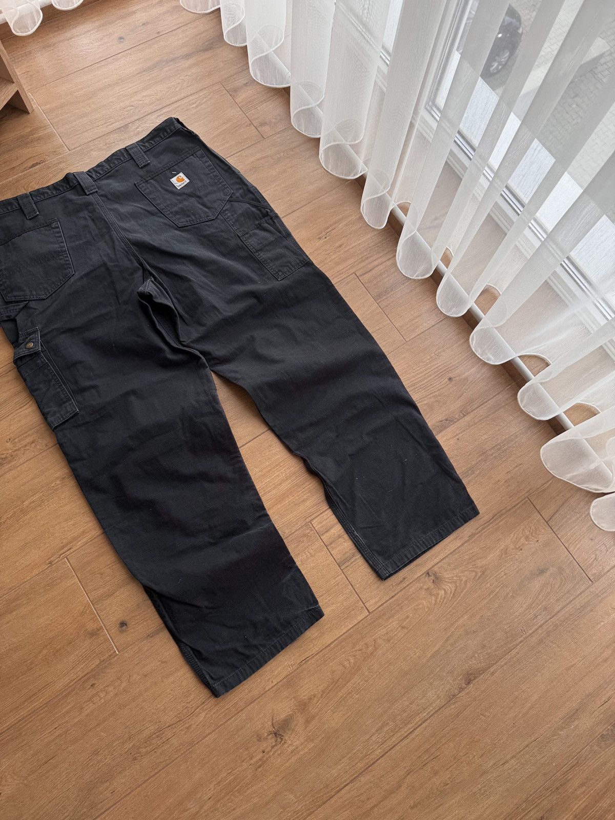 Carhartt × Carhartt Wip × Vintage Vintage Carhartt WIP Workwear Black Streetwear Pants Size US 40 / EU 56 - 11 Thumbnail