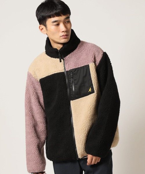 Kangol KANGOL Multicolor Patches Sherpa Fleece Jacket (203) Size US XL / EU 56 / 4 - 1 Thumbnail