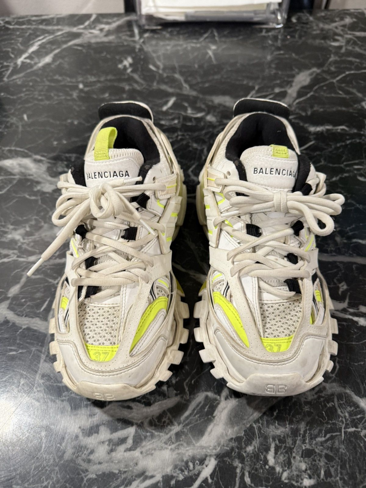 Balenciaga Balenciaga Track White Yellow Size 37 EU / 7 US Size US 7 / IT 37 - 2 Thumbnail