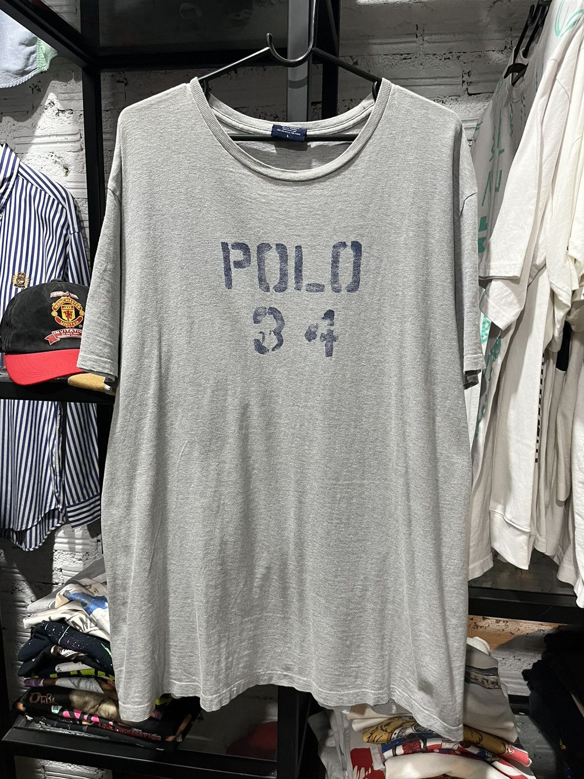 Polo Ralph Lauren Polo Ralph Lauren Spell Out Tee 90s Size US L / EU 52-54 / 3 - 1 Thumbnail