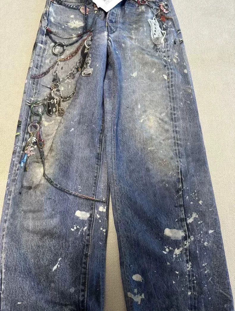 Acne Studios Acne studios Graffiti heavy ink jet jeans 2502-Nextarrow Size US 32 / EU 48 - 4 Thumbnail