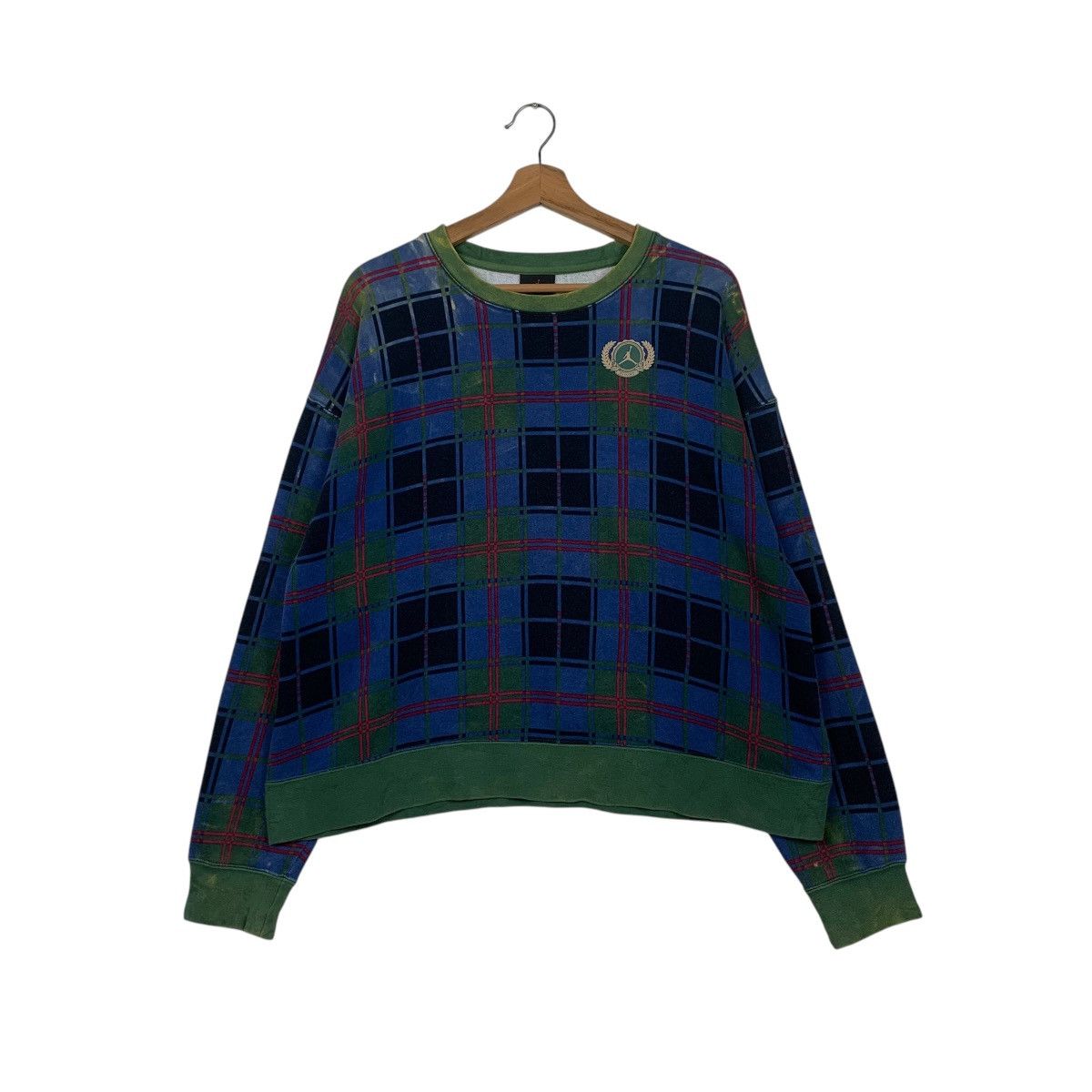 Jordan Brand Jordan Plaid Sweater Size XL / US 12-14 / IT 48-50 - 1 Thumbnail