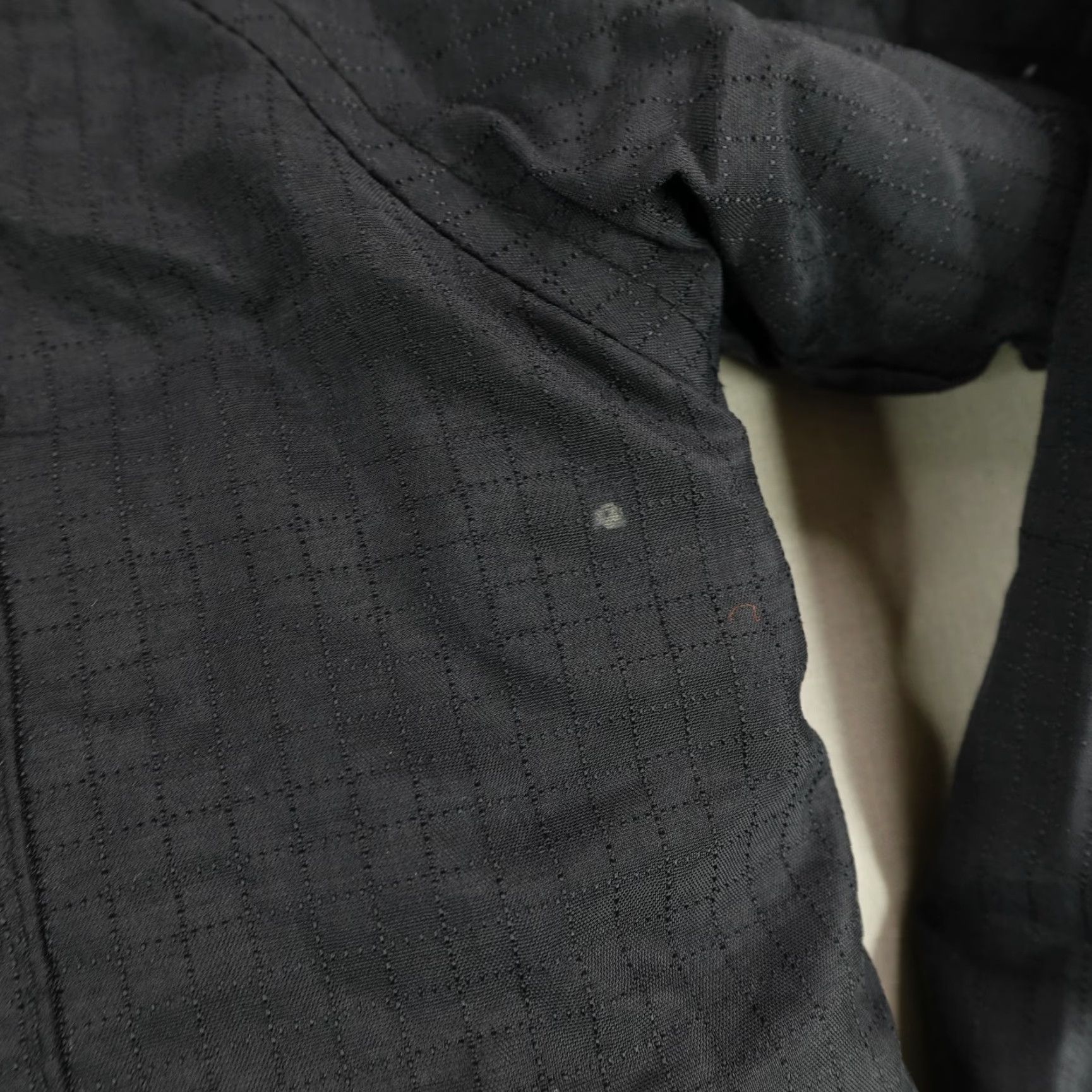 Vintage FMF Jacket Mens Medium Quilted Lined Racing Riding Polyester Black Zip Pockets Stand-Up Collar 1990s Biker Gift Size US M / EU 48-50 / 2 - 5 Thumbnail