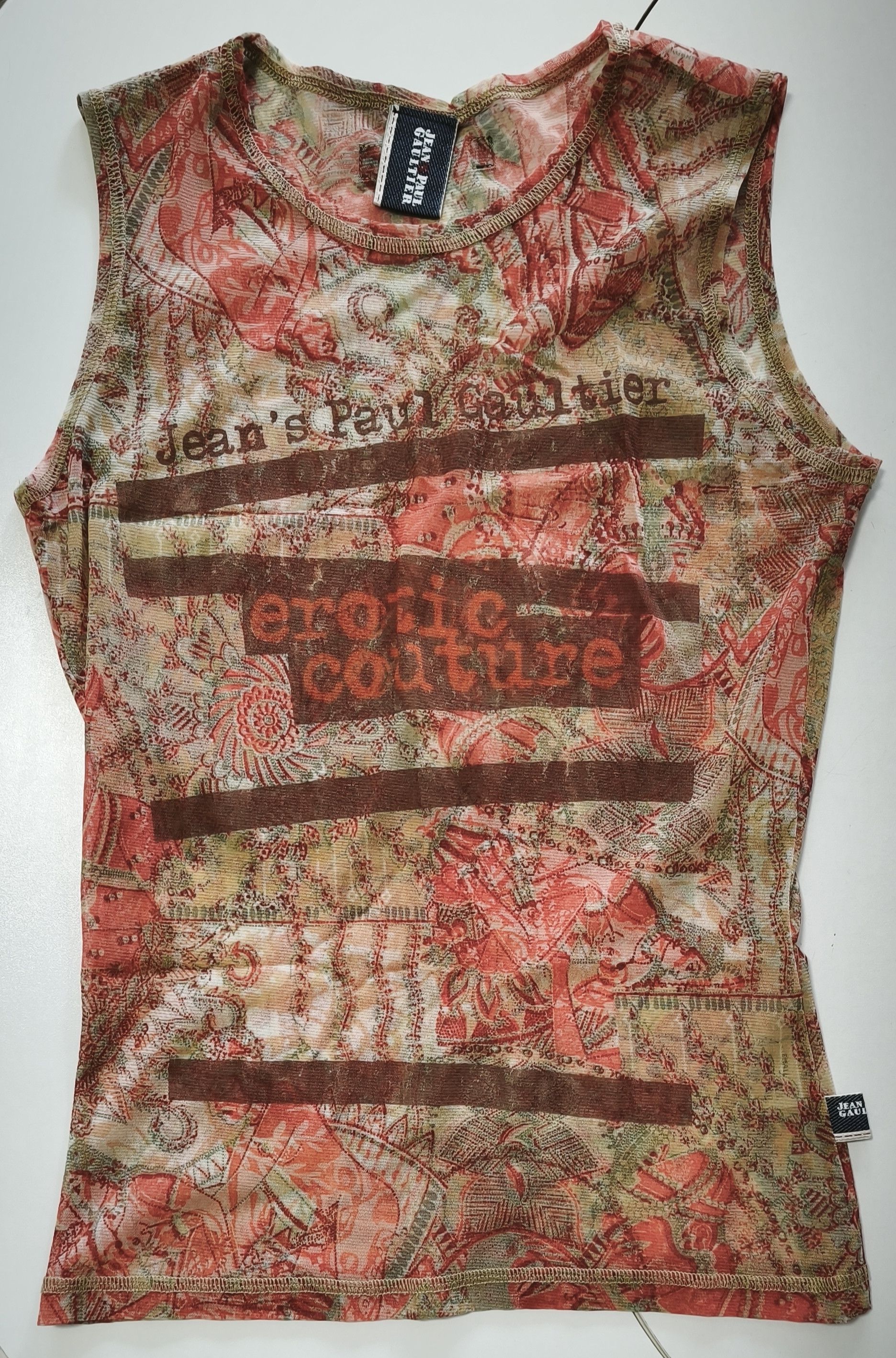 Jean Paul Gaultier 2000's - Kamasutra print tank top Size S / US 4 / IT 40 - 20 Thumbnail