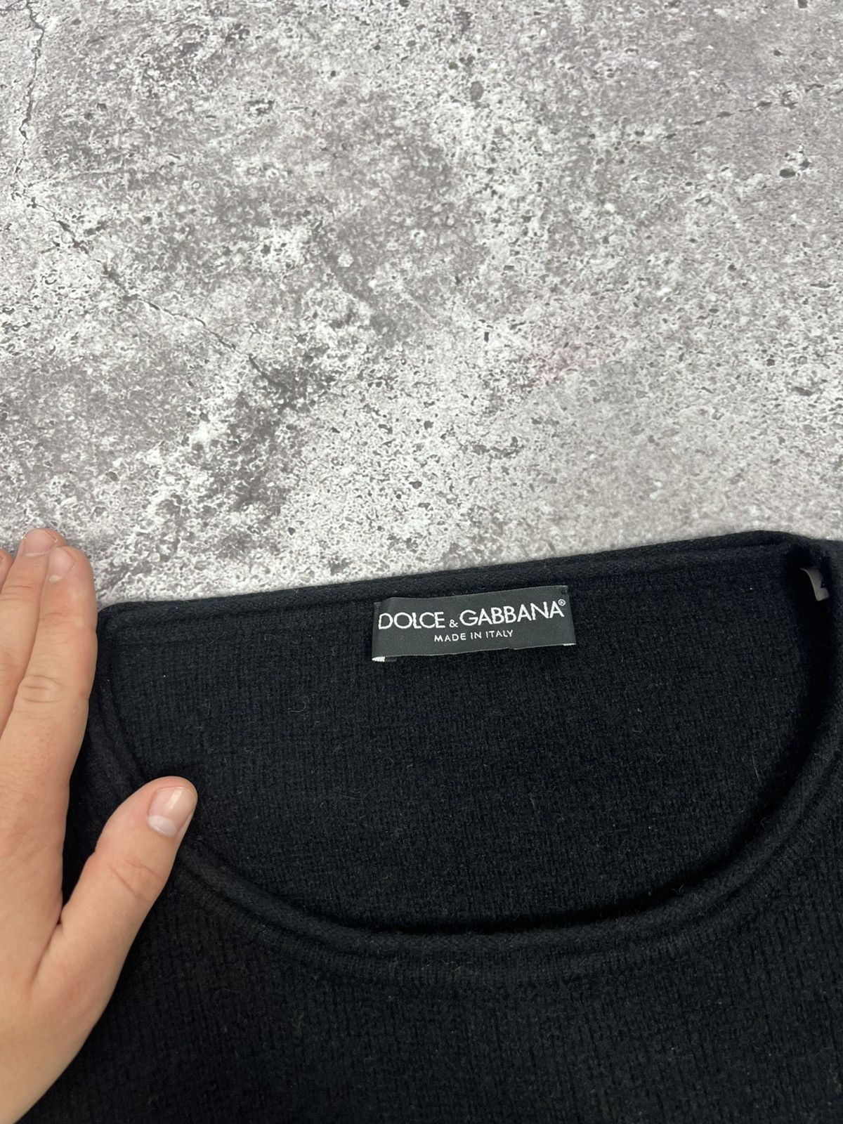 Dolce & Gabbana Dolce & Gabbana Wool Black Sweater Pocket Size US XL / EU 56 / 4 - 9 Thumbnail