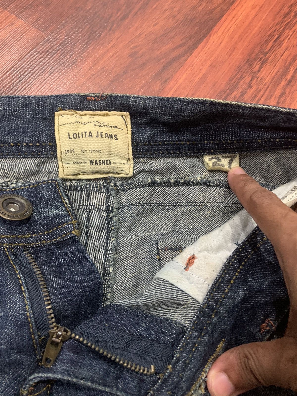 If Six Was Nine × Le Grande Bleu (L.G.B.) Lolita Flared Jeans Size 30" / US 8 / IT 44 - 9 Thumbnail