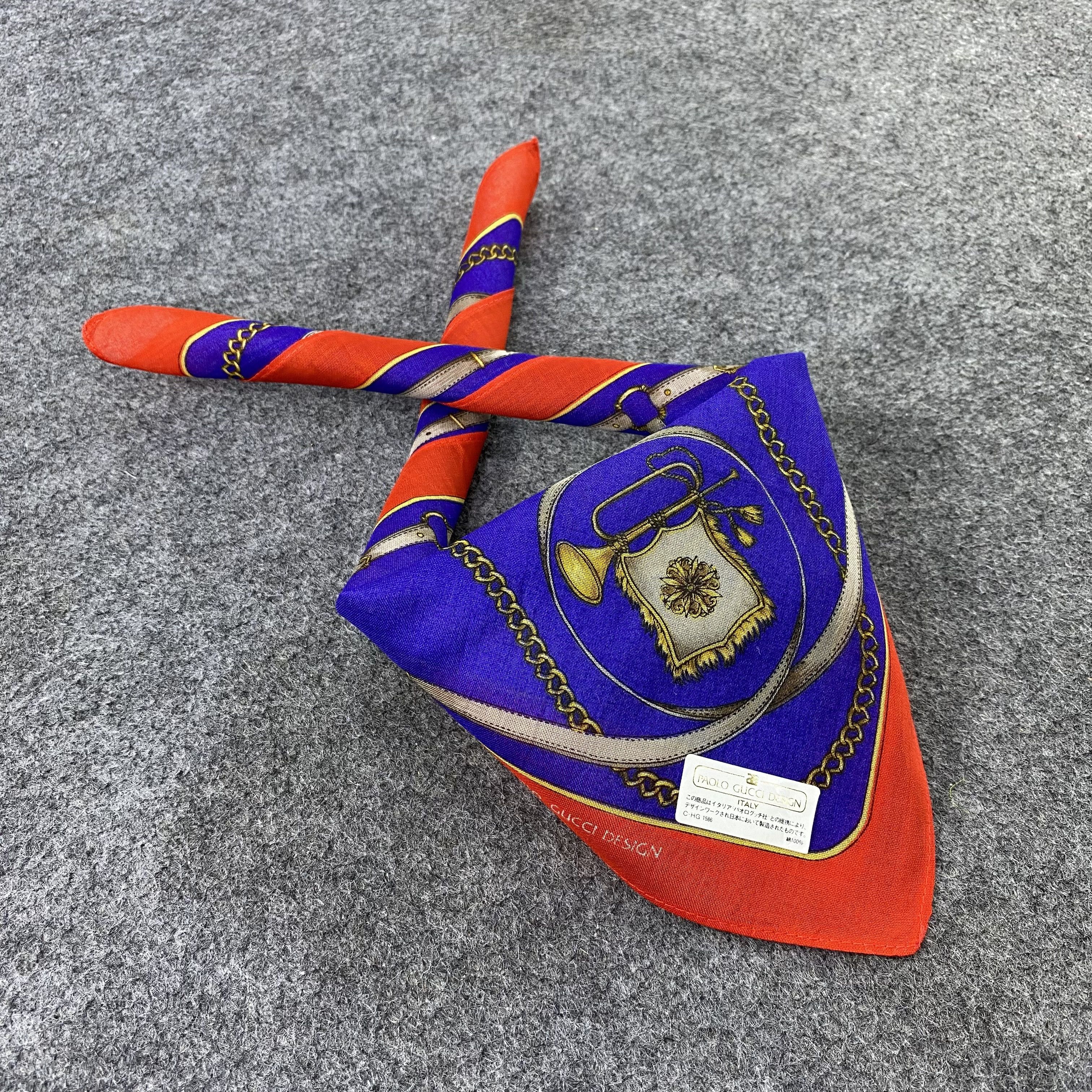Paolo Gucci Paolo Gucci Handkerchief / Bandana / Neckerchief-B1250 Size ONE SIZE - 1 Thumbnail