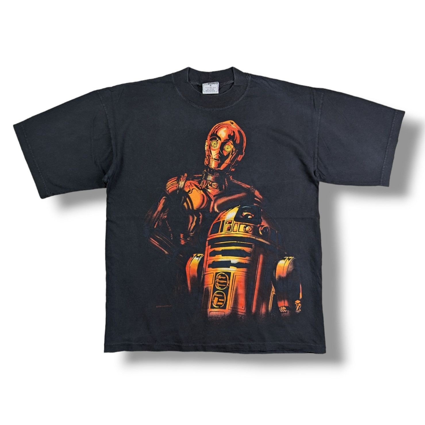 Vintage 90’s Star Wars C-3PO R2-D2 Movie T Shirt