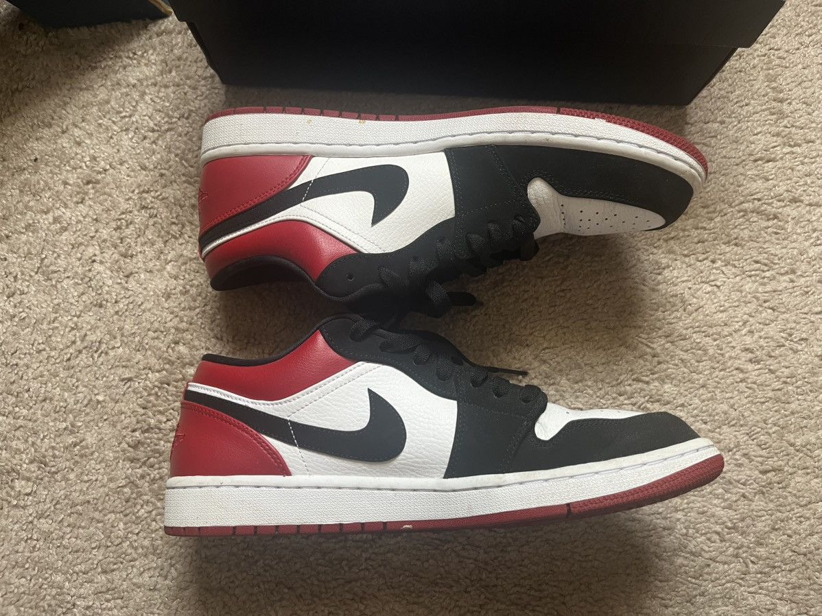 Jordan Brand Jordan 1 Low Black Toe (2019) Size US 11 / EU 44 - 3 Thumbnail