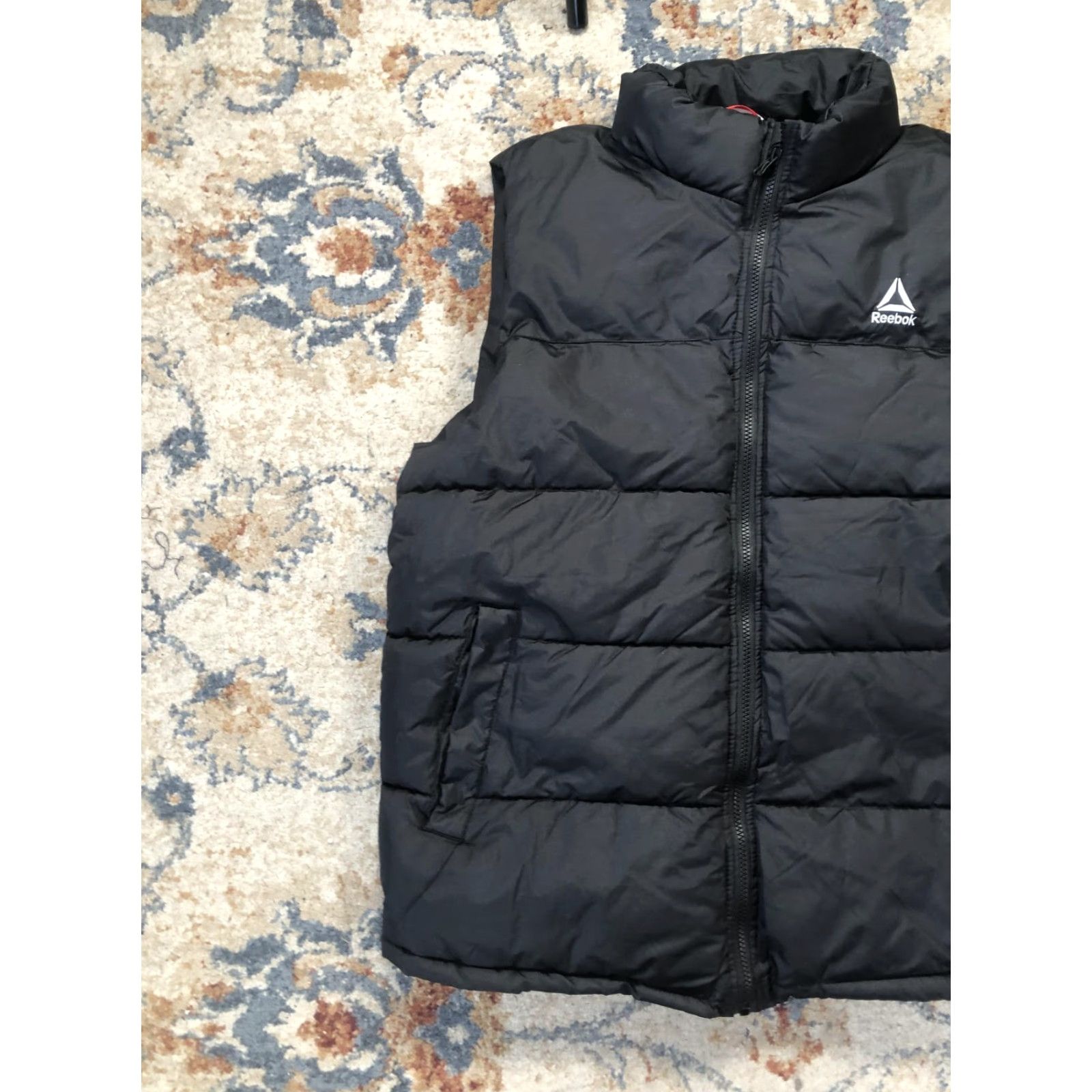Reebok Reebok Vest Mens L Black Puffer Quilted Full Zip Sleeveless Outdoor Warm Size US L / EU 52-54 / 3 - 3 Thumbnail