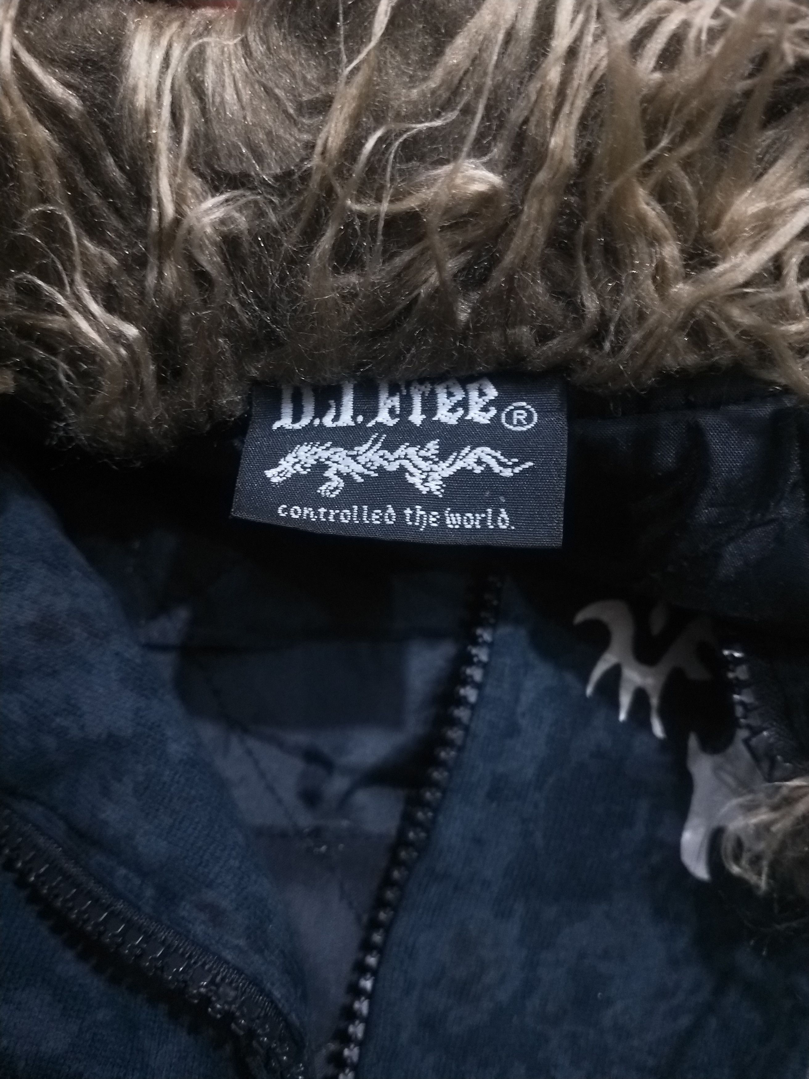 Japanese Brand 2000s DJ FREE Dragon Fur Collar Vkei Style Size US L / EU 52-54 / 3 - 8 Thumbnail