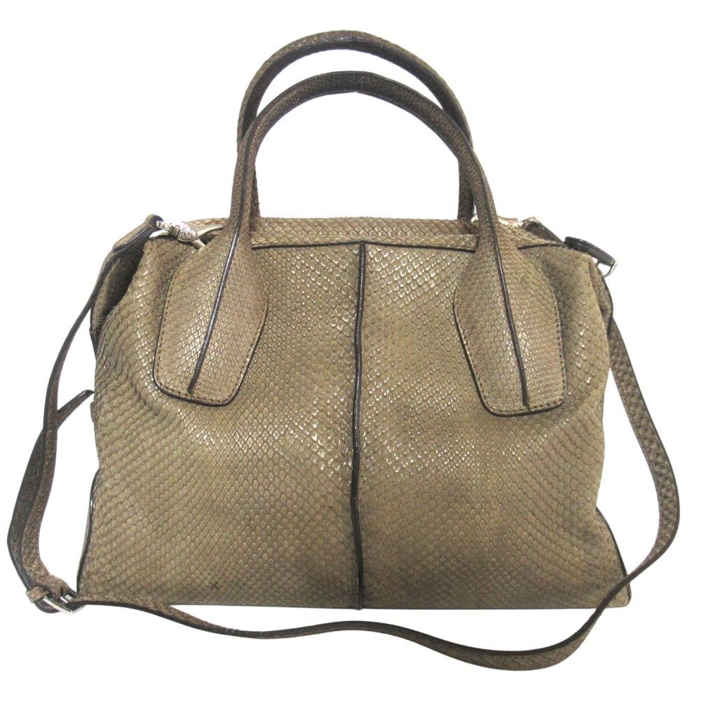 Tod's Tod's Tod’s D Styling Python 2way Bag Leather Shoulder Bag DUTY FREE for USA Size ONE SIZE - 1 Thumbnail