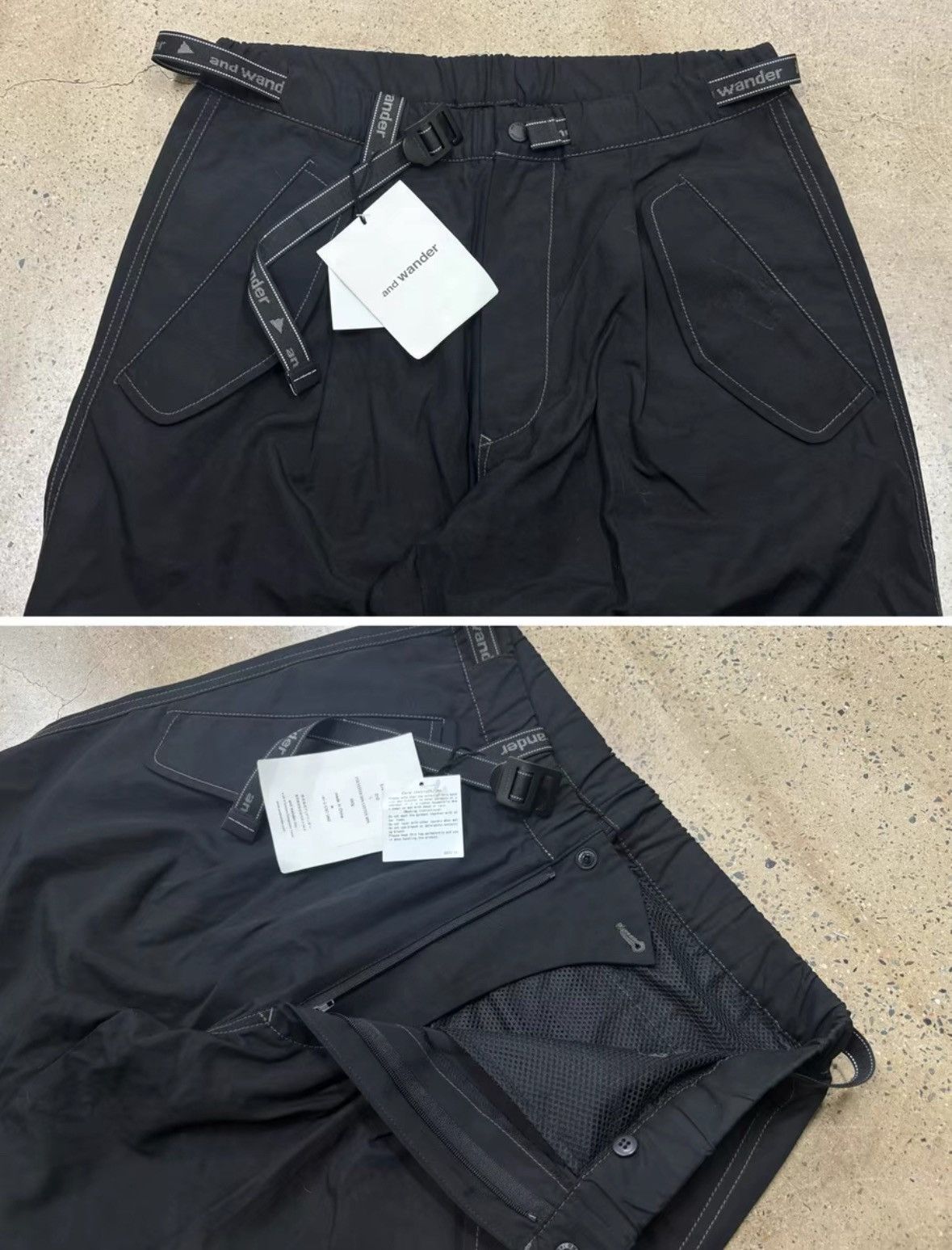And Wander and Wander 24aw high count cloth side zip hem pants Size US 36 / EU 52 - 3 Thumbnail