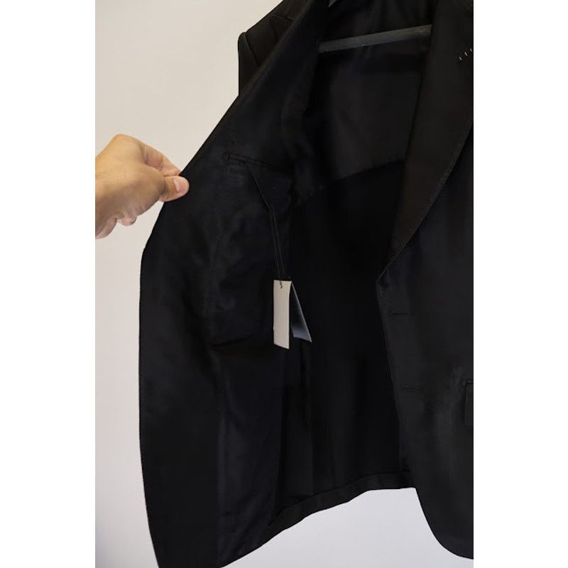 Tom Ford o1rshd1 Giacca Jacket Shiny Blazer in Black Size US S / EU 44-46 / 1 - 6 Thumbnail