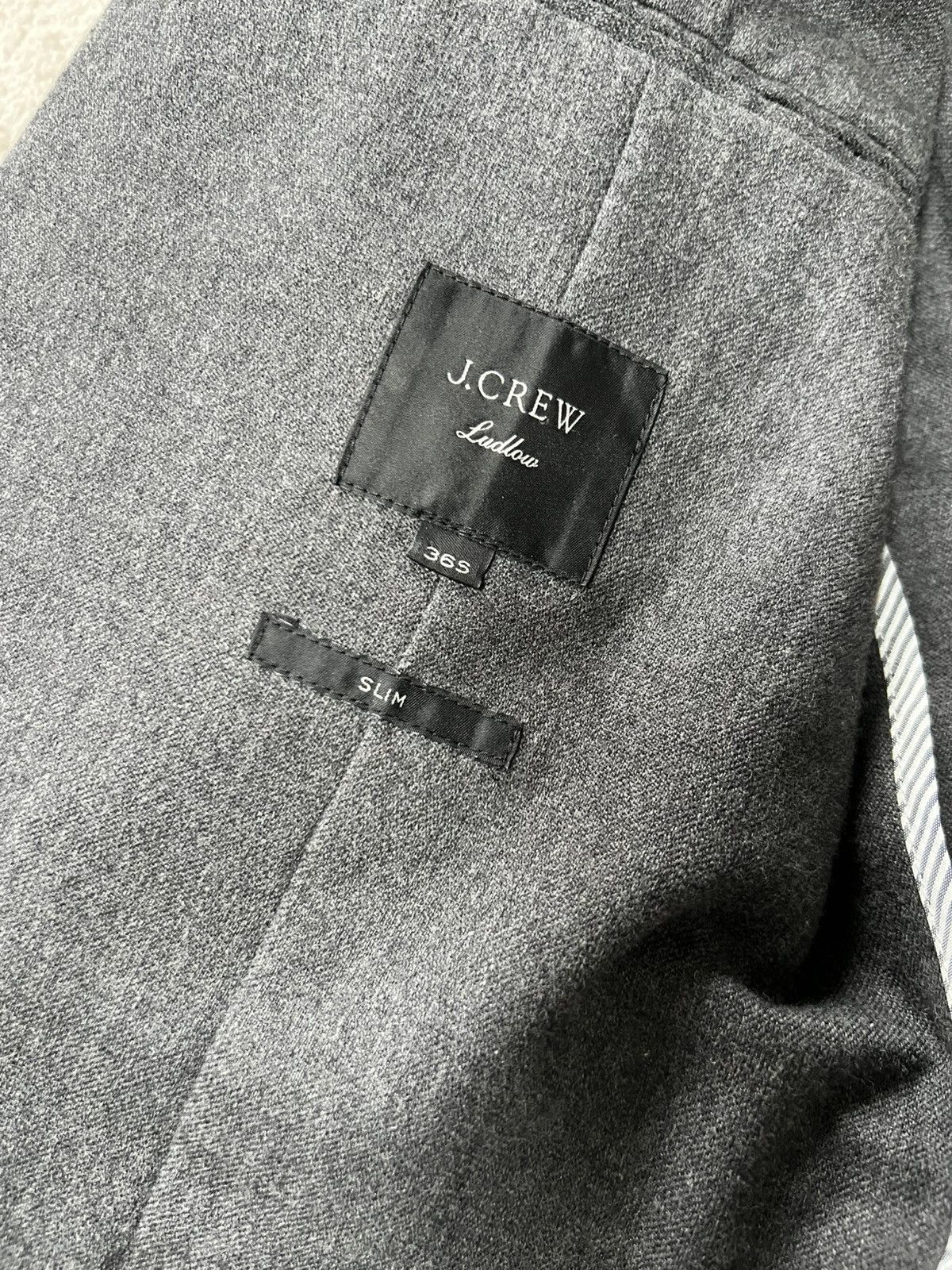 J.Crew J.Crew Charcoal Wool Ludlow Suit Jacket & Pants Size 36S - 5 Thumbnail