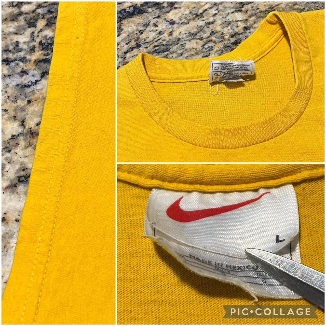 Nike × Vintage Vintage 90s Nike Center Swoosh Essential Tee Tshirt Size US XL / EU 56 / 4 - 3 Thumbnail