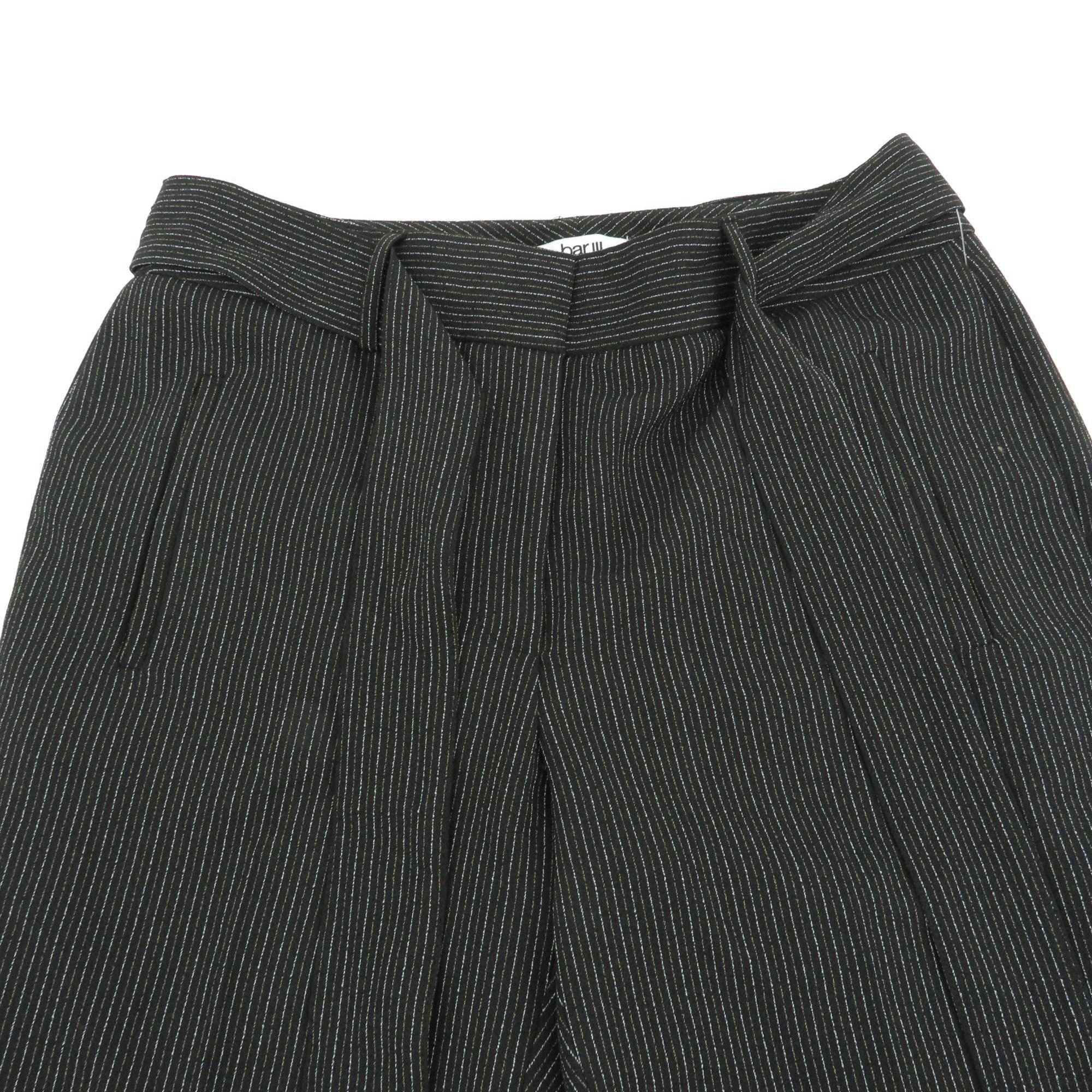 Bar III Bar III Womens Black Pinstriped Pants Size 8 NWOT Size 30" / US 8 / IT 44 - 4 Thumbnail
